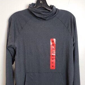 EDDIE BAUER Womens Medium Charcoal Long Sleeve Pullover Hoodie Kangaroo Pocket